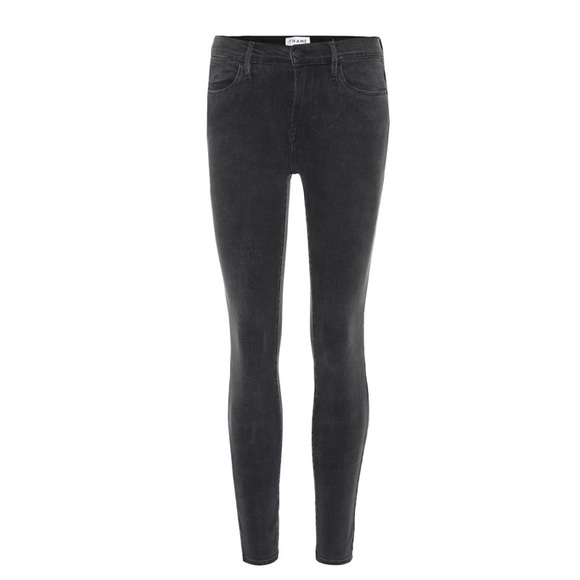 FRAME Le High Skinny in Faded Black Fletcher 26